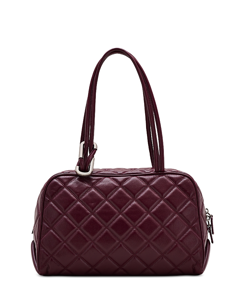 Marc Jacobs The Quilted Leather Dual Satchel In Purple