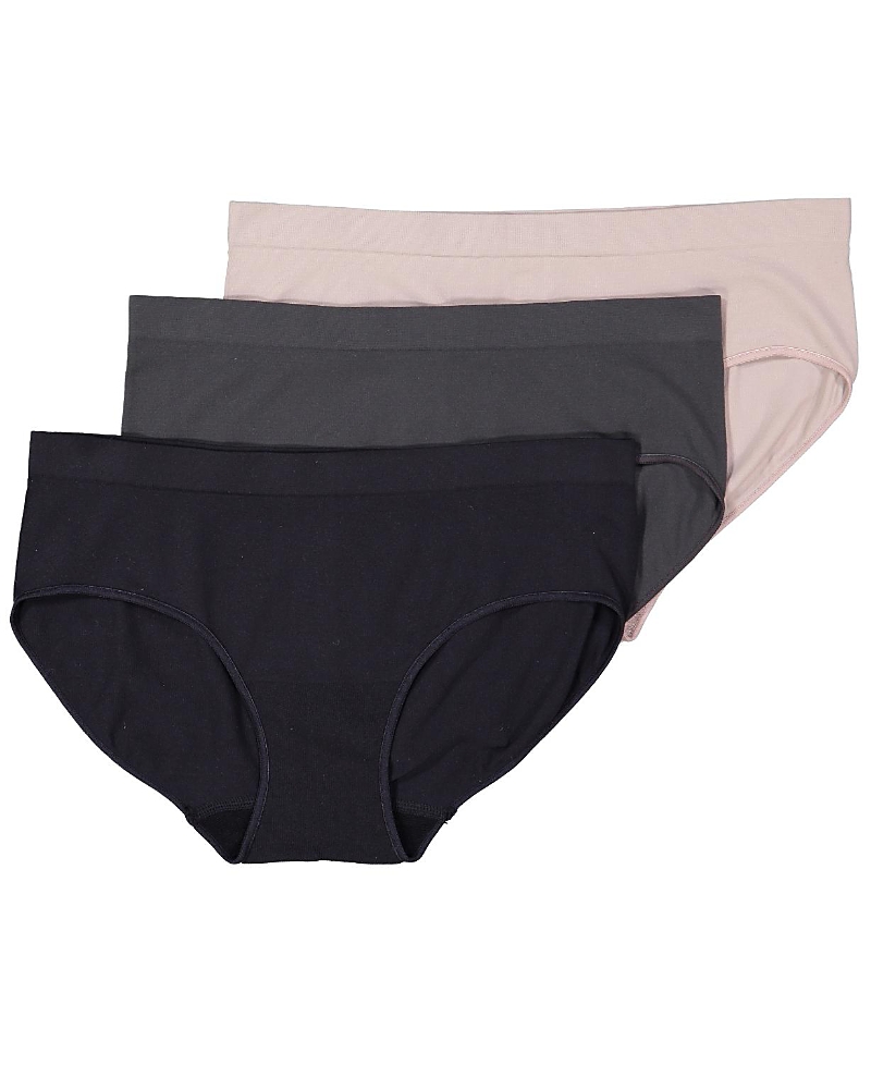 Brabar Comfy Undies Midi Hipkini, 3 Pack In Multi
