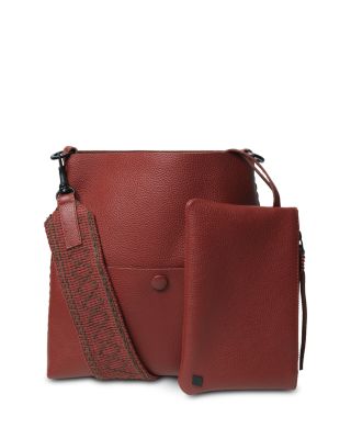 Marquise Slim Leather Messenger Bag