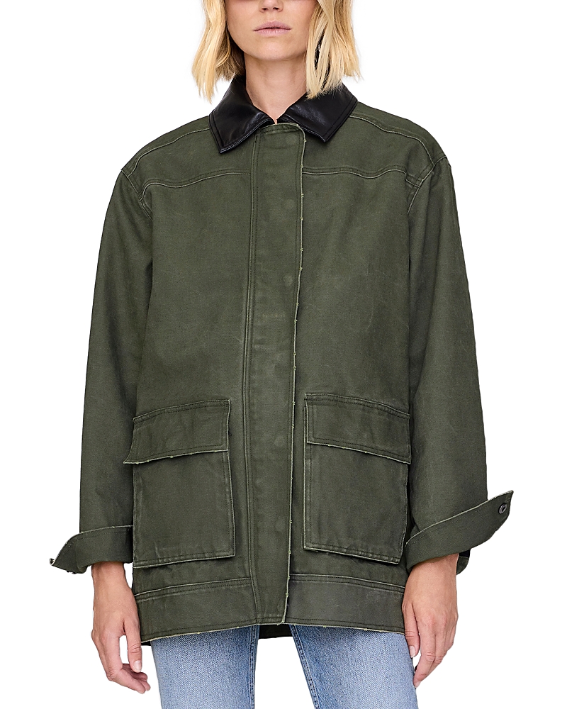 Anine Bing Sean Patch-pocket Military Jacket In Green