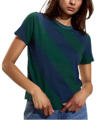 Diagonal Stripe Women's Tee