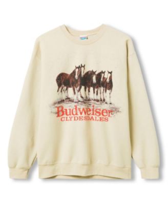  Men's Budweiser Clydesdales Herd Flea Market Fleece Sweatshirts