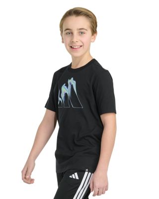 Boys' Short Sleeved Flame Logo Graphic Tee - Big Kid