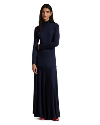 Ponte Turtleneck Maxidress