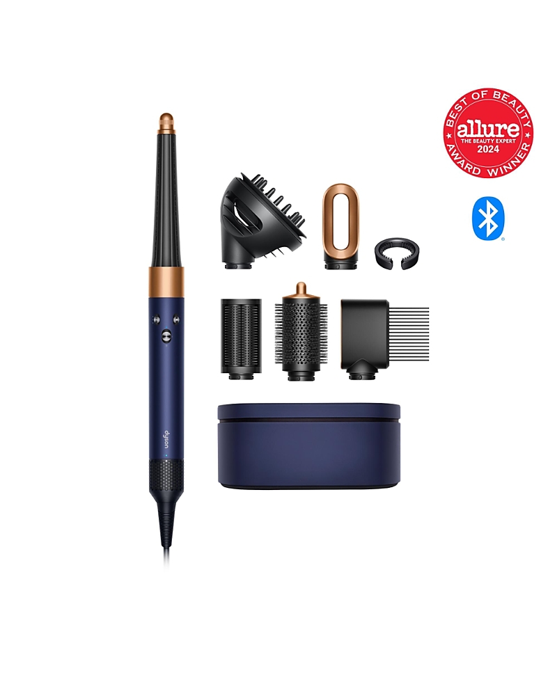 Dyson Airwrap I. D. Multi-styler Curly+coily Prussian Blue/rich Copper In Multi