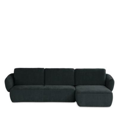 Luna 2 Piece Fabric Sectional