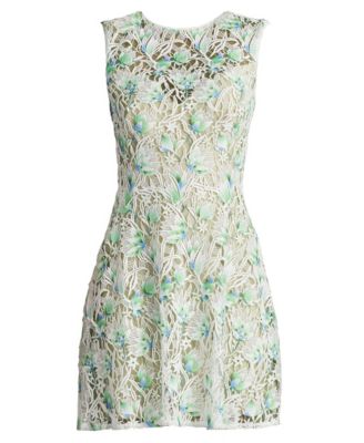  Pyla 3D Floral Embroidered Mini Dress