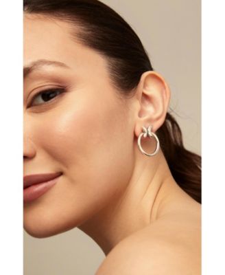 Butterfly Swing Hoops Earrings