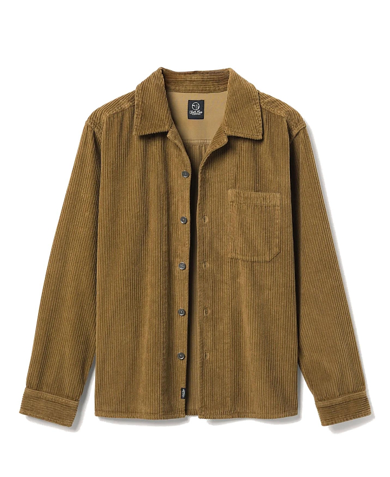 Junk Food Clothing Unisex Cord Easy Shirt In Brown
