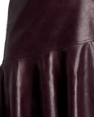 Kayleigh Faux Leather Midi Skirt