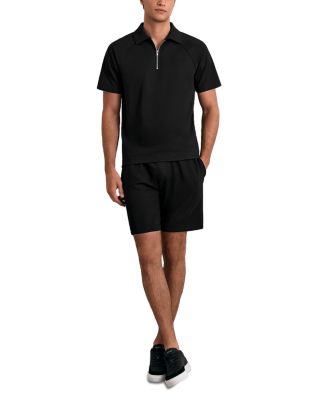 Winston Textured Raglan Half Zip Polo Shirt