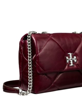 Kira Leather Diamond Quilted Shoulder Bag