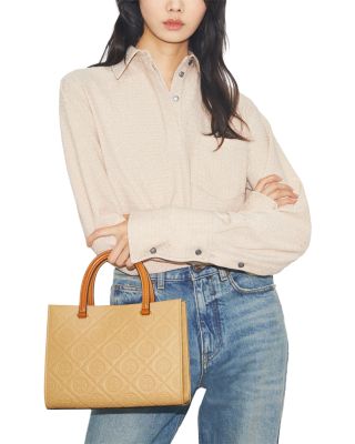 T Monogram Soft Pebble Tote