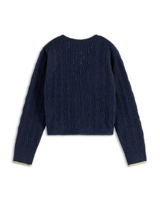 Girls' Lightweight Ajour Knitted Cardigan - Little Kid, Big Kid
