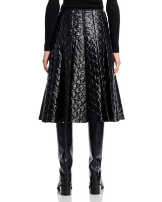 Quilted A Line Skirt