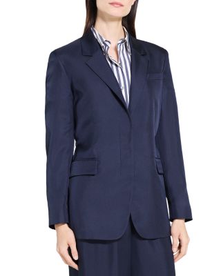 Oversized Silk Blazer