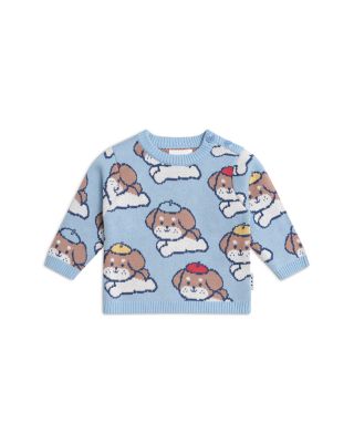 Boys' Parisian Painter Pup Knit Pullover Sweater - Baby, Little Kid