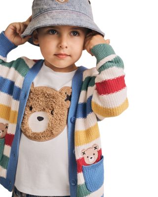 Boys' Peekaboo Hux Striped Knit Cardigan - Baby, Little Kid