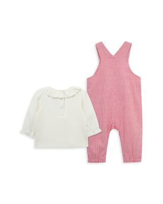 Girls' Ruffled Shirt & Heart Overall Set - Baby