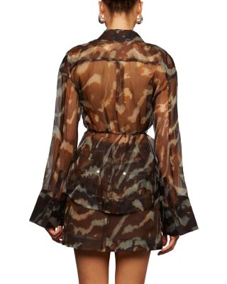 Clea Sheer Silk Blouse