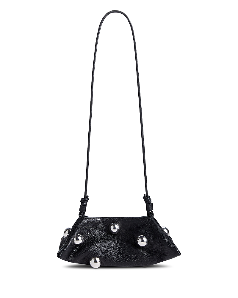 Altuzarra Mini Origami Studded Leather Crossbody Bag In Black