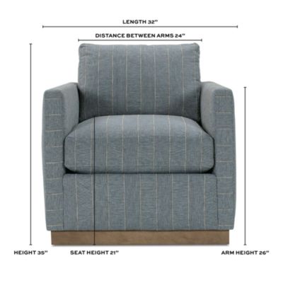 Inwood Fabric Swivel Chair - Exclusive