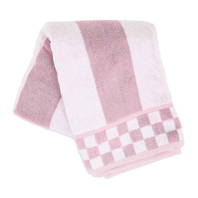 Mackenzie-childs Stripe Bath Towel In Pink