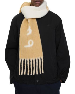 Reversible Logo Alpaca & Wool Blend Scarf