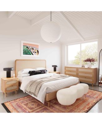 Carmen Cane 2-Drawer Nightstand