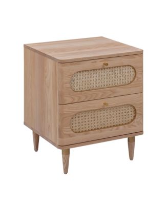 Carmen Cane 2-Drawer Nightstand