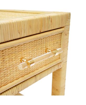 Amara Rattan 2-Drawer Nightstand
