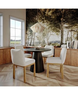 Tiara Velvet Oak Dining Chair