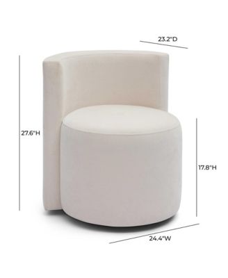 Alyssa Chenille Rolling Desk Chair