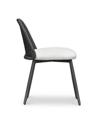 Alexa Rattan Performance Fabric Dining Chair