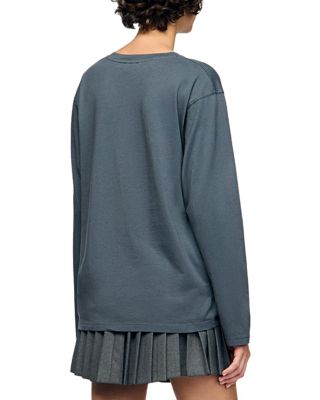 Ezrane Embroidered Long Sleeve Tee