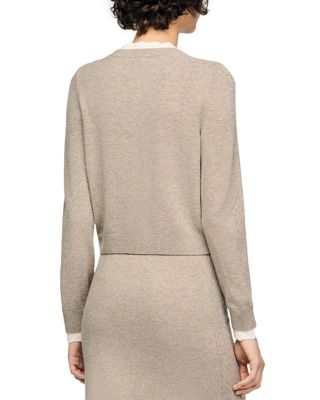 Eleome Contrast Trim Cardigan