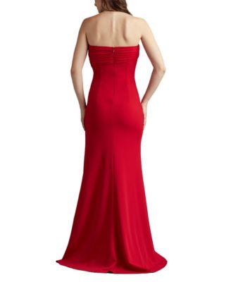  Dorsett Pleated Crepe Gown