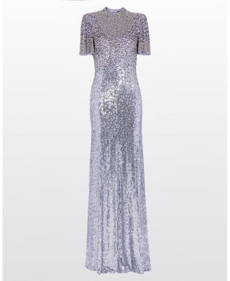 Jourdain Sequin-Embellished Gown