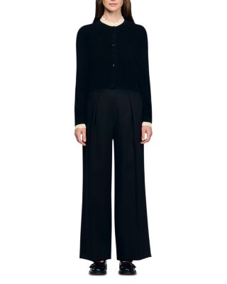 Amaro Pointelle Collar Cardigan