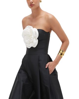 Taffeta Bloom Rosette Jumpsuit