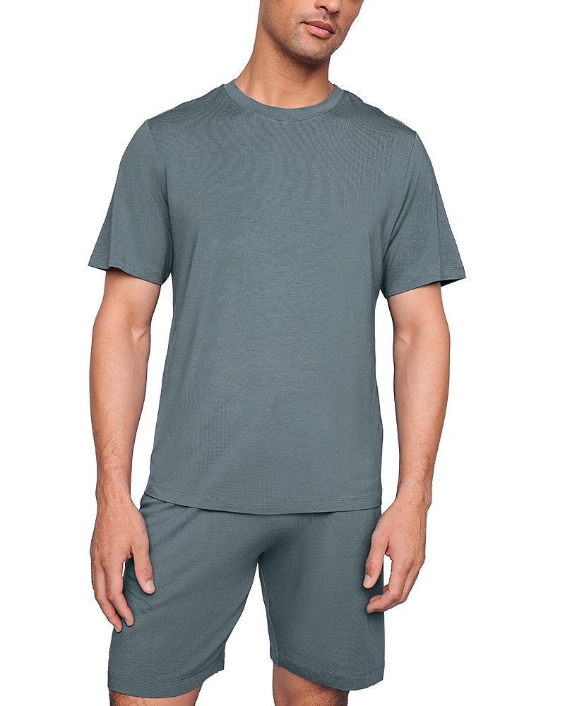 Eberjey Henry Short Pajama Set In Blue
