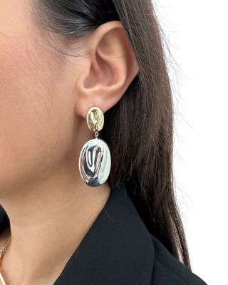 Havana Textured Pebble Drop Earrings