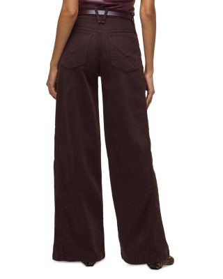 James High Rise Wide Leg Jeans in Black Coffee