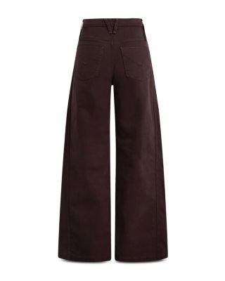 James High Rise Wide Leg Jeans in Black Coffee