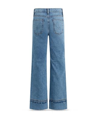 Rosie High Rise Wide Leg Raw Hem Ankle Jeans in Express