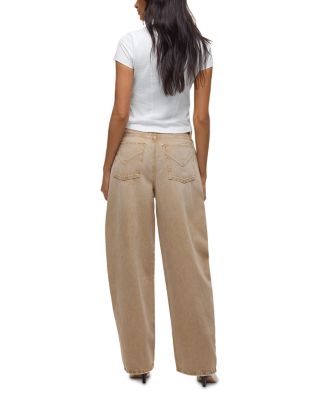 Bailey Relaxed Barrel Jeans in Burnt Khaki