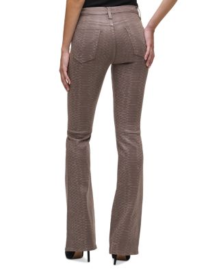 Barbara High Rise Bootcut Jeans in Iron Snake