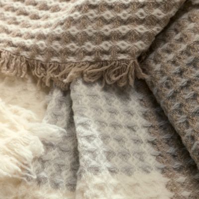Heirloom Waffle Merino Bed Blanket, King/Cal King