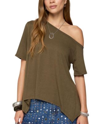 Edikted Josy Off Shoulder Handkerchief Top