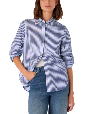 Petite Relaxed Fit Stripe Shirt